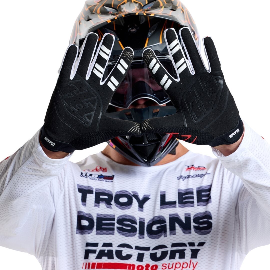 Troy Lee Designs GP Pro Factory Motocross Gloves white/black/red XL Figure 4