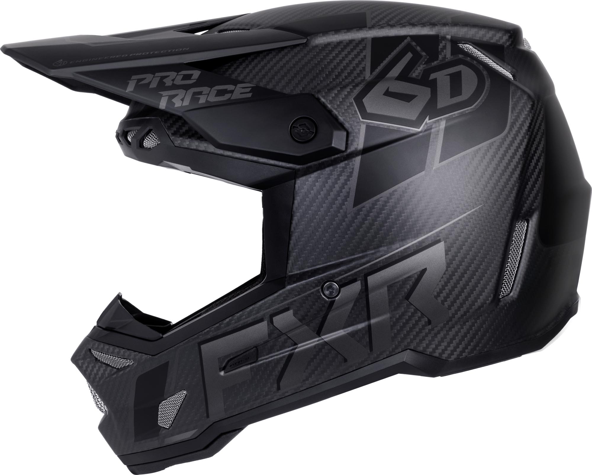 FXR 6D ATR-3 Carbon Motorcross helm Zwart M Figuur 4