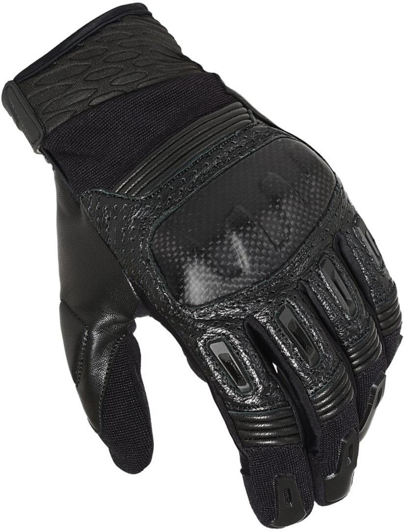 Macna Rime perforerede motorcykelhandsker Sort M Figur 1