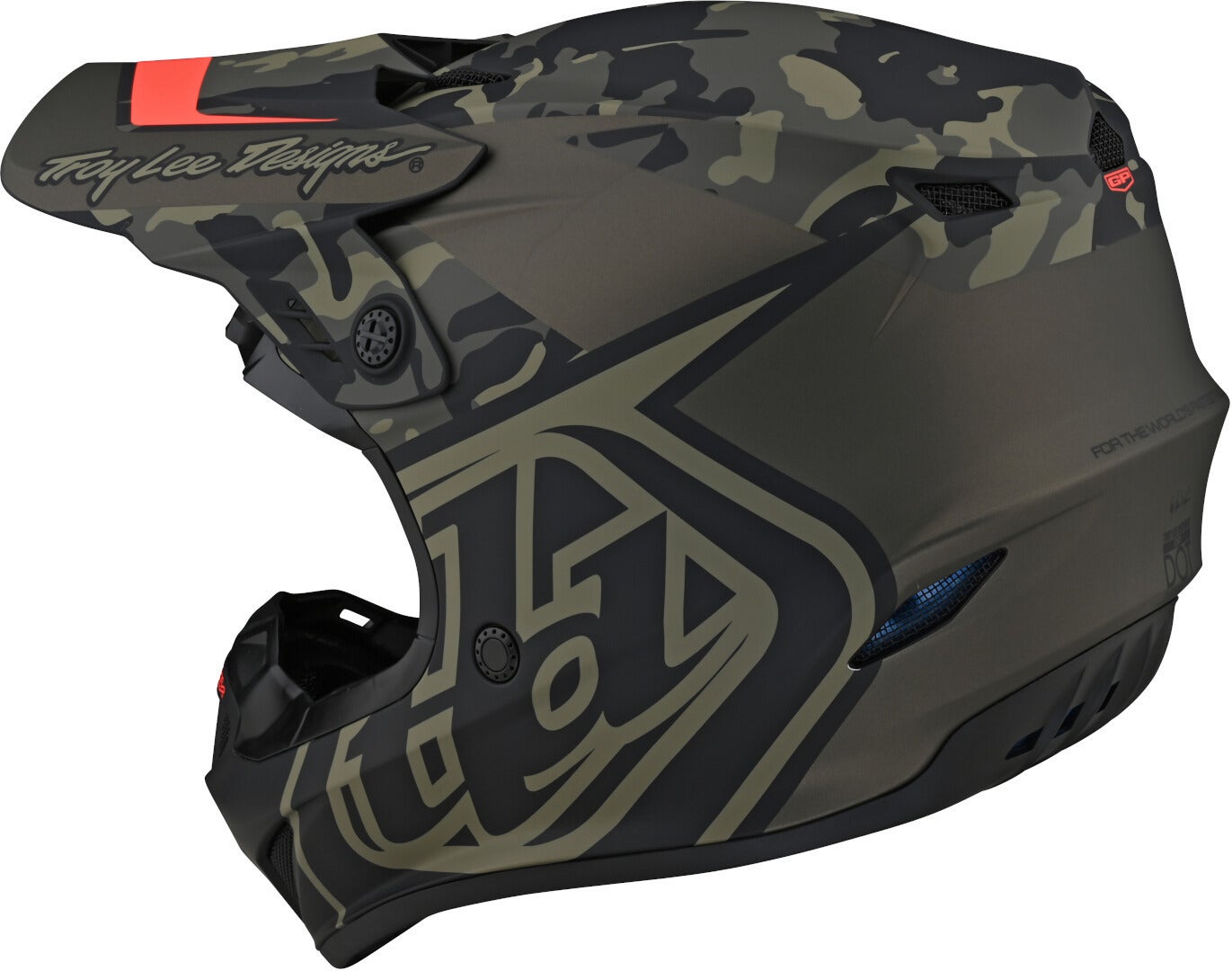 Troy Lee Designs GP Overload Camo Casque de motocross Vert XL Figure 7