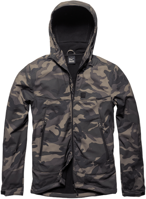 Vintage Industries Alford Softshell Jacke dunkles camouflage L Abbildung 1