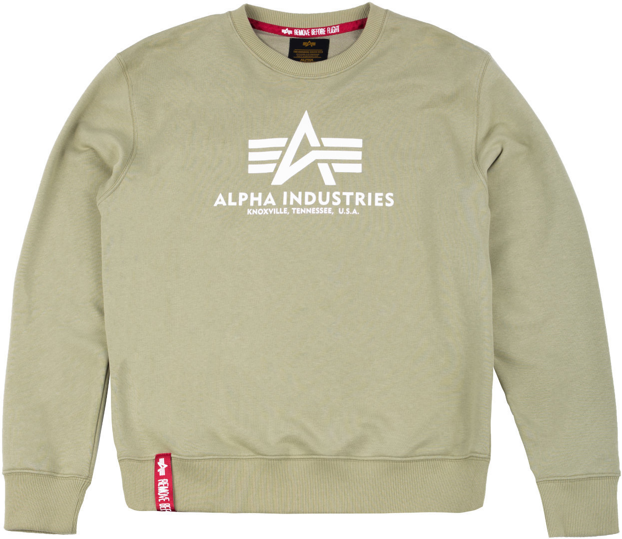 Alpha Industries Basic Camisola Verde claro S Figura 1