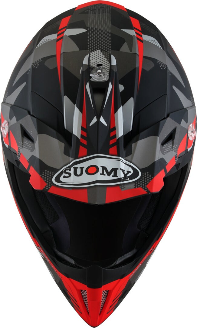 Suomy X-Wing Camouflager E06 Motocross hjelm sort/grå/rød S (55/56) Figur 8
