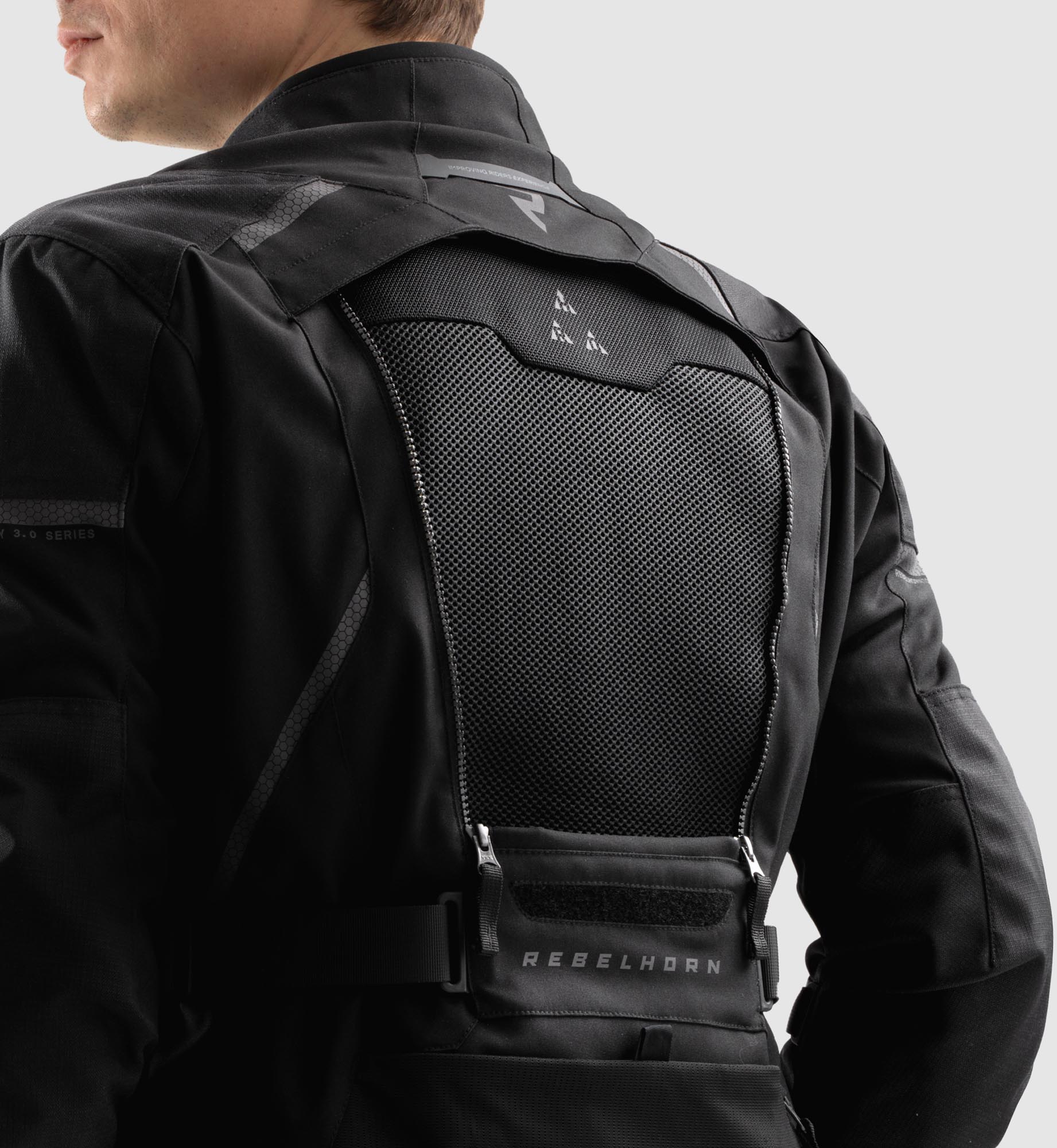 Rebelhorn Hardy 3.0 waterproof Motorcycle Textile Jacket black L Figure 14
