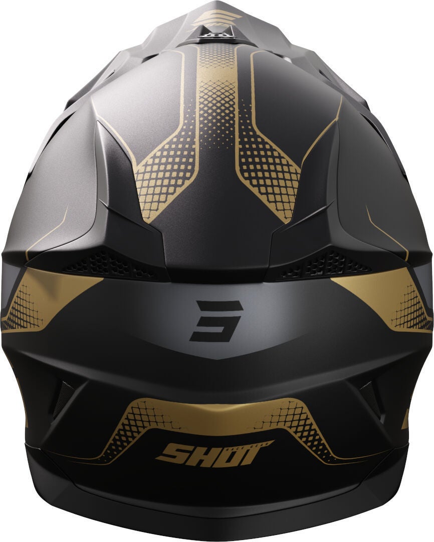 Shot Pulse Edge Motocross hjelm sort mat/guld S (55/56) Figur 2