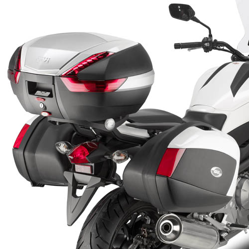 GIVI V35 Monokey Uppsättning sidofodral svart/röd 35 Ltr. Figur 3