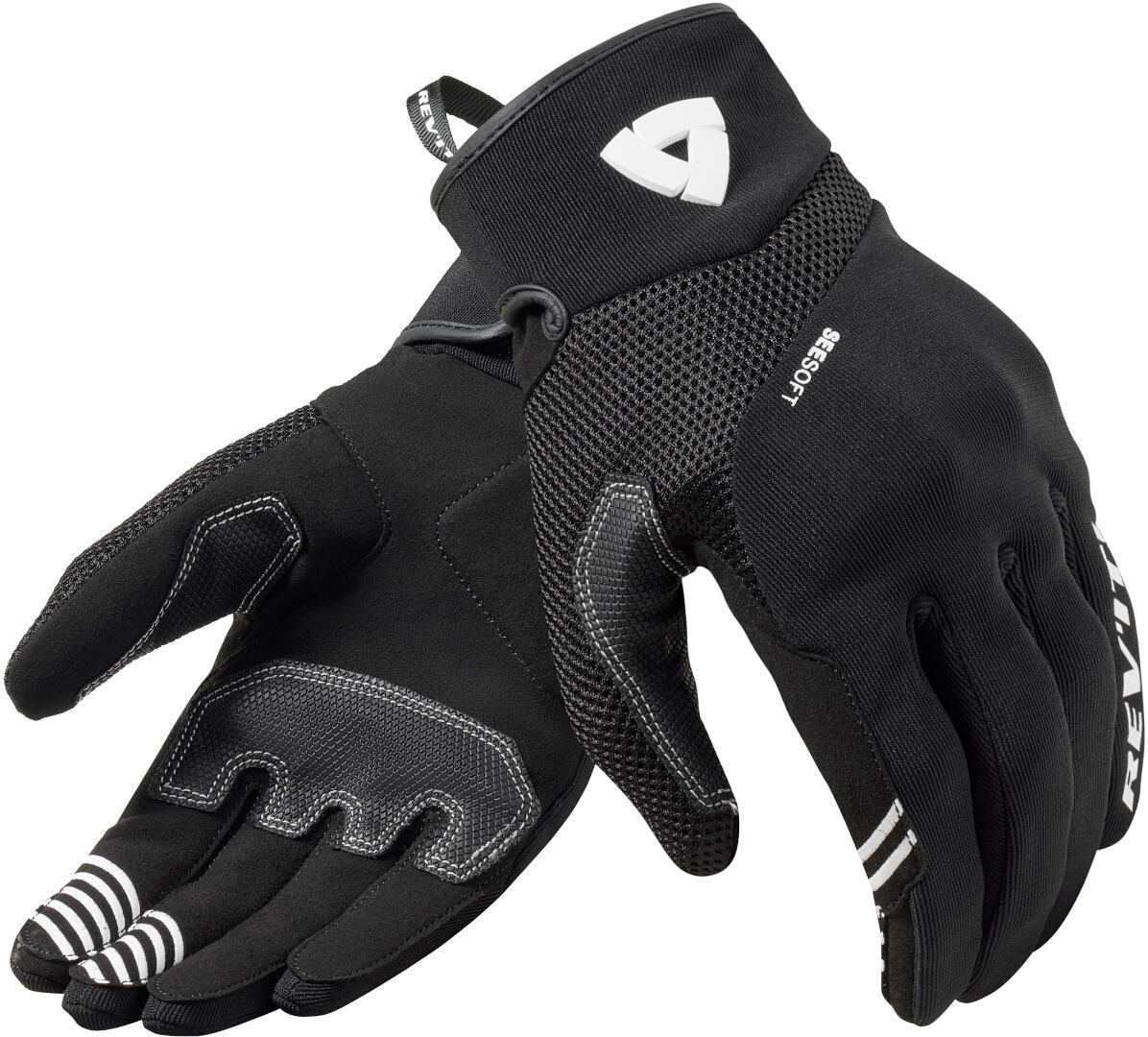 Revit Endo Damen Motorrad Handschuhe schwarz/weiß XS Abbildung 1