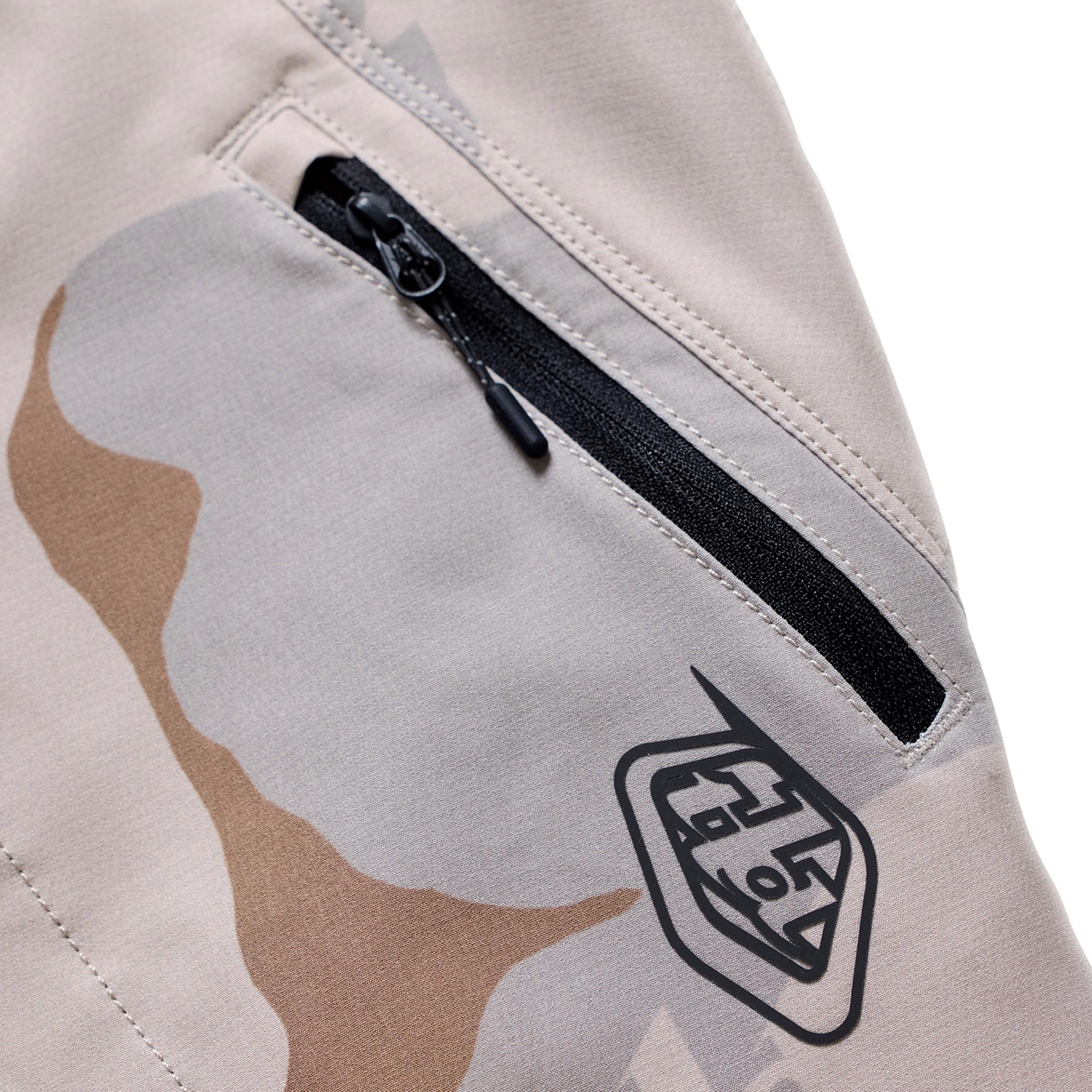 Side view of Troy Lee Designs Skyline Pro Flow Camo Bicycle Pants