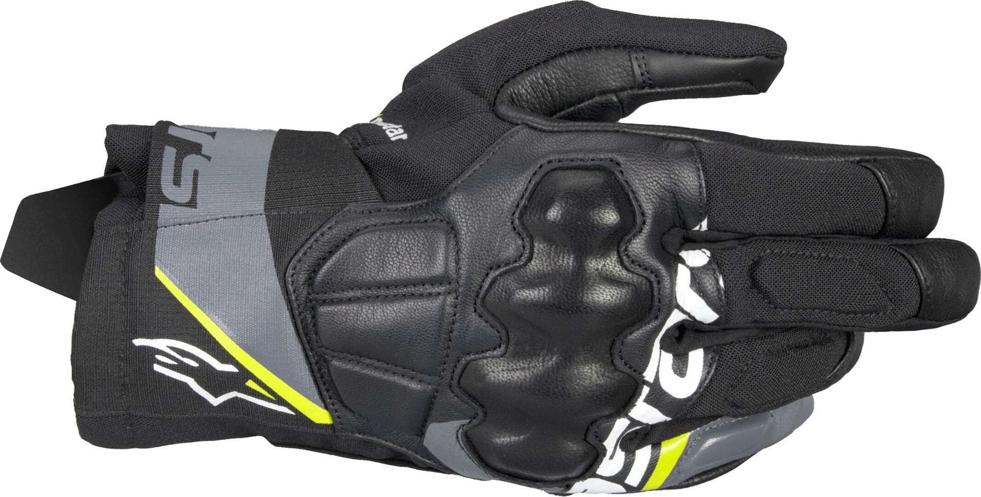 Alpinestars Corozal V3 Drystar vandtætte motorcykelhandsker sort/grå/gul 4XL Figur 1