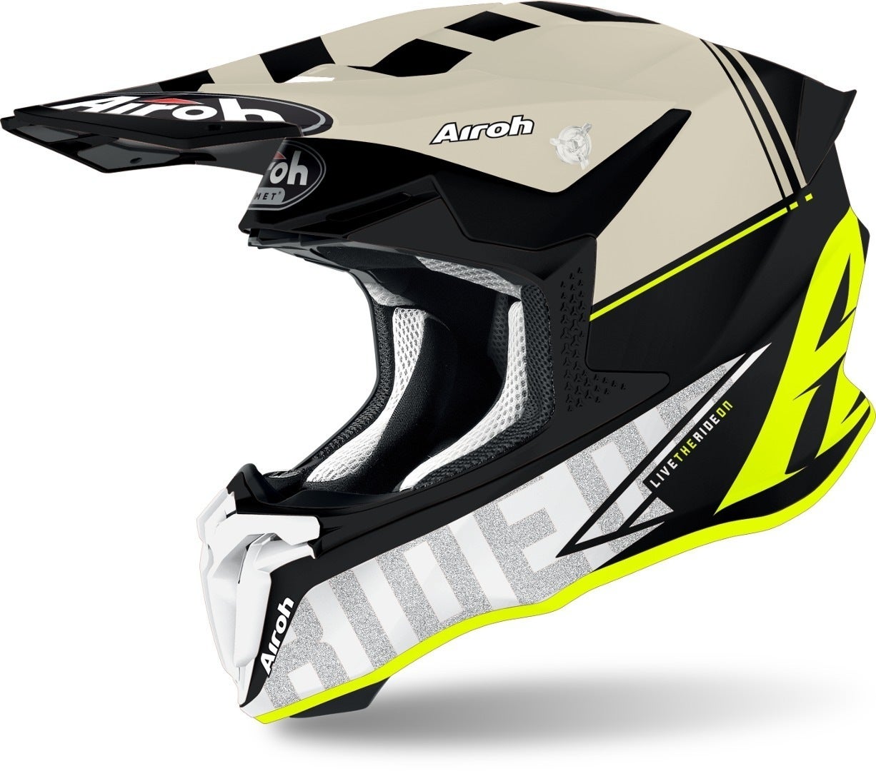 Airoh Twist 2.0 Tech Casco motocross Giallo opaco M (57/58) Figura 1