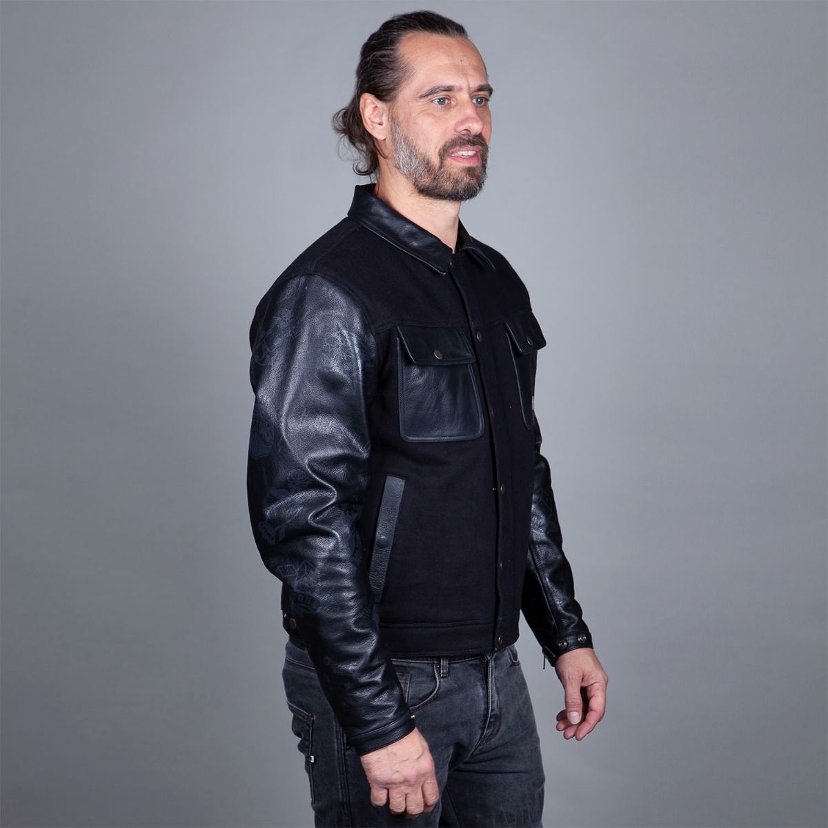 Helstons Kansas waterproof Motorcycle Textile Leather Jacket XXL Figure 2
