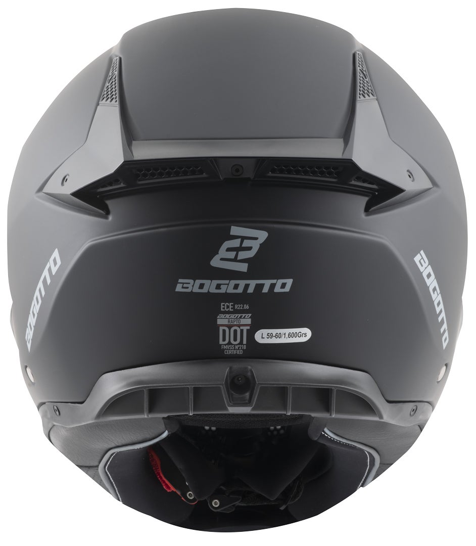 Bogotto Rapto Reptile Helm Zwart/Groene Matt M Figuur 8