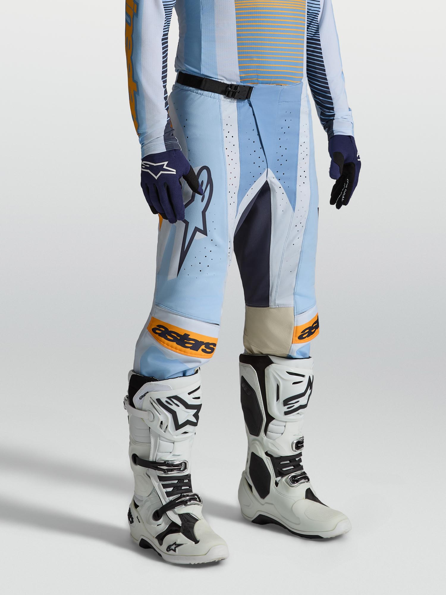 Alpinestars Techstar Maven Motocross Pants blue/orange/black 36 Figure 4