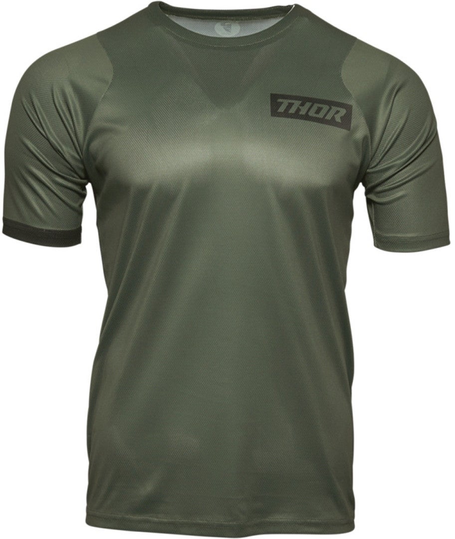Thor Assist Maillot vélo à manches courtes Vert militaire XL Figure 1