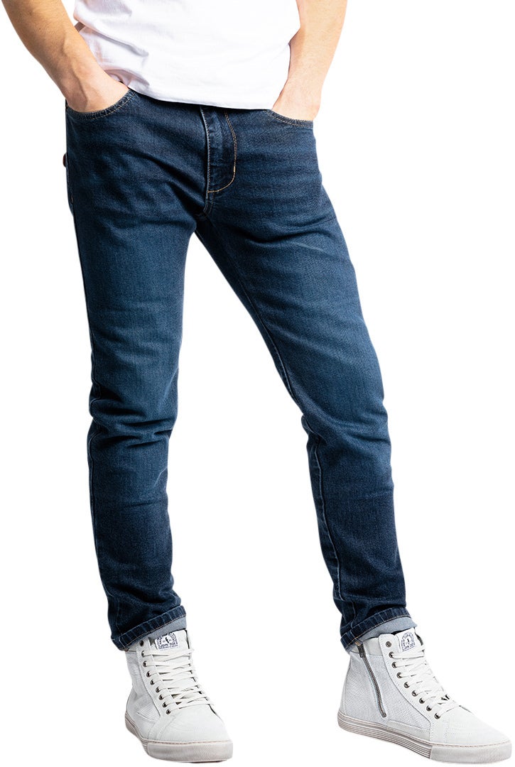 John Doe Pioneer Mono Vaqueros de moto Blue Stone Wash 36 L34 Figura 27