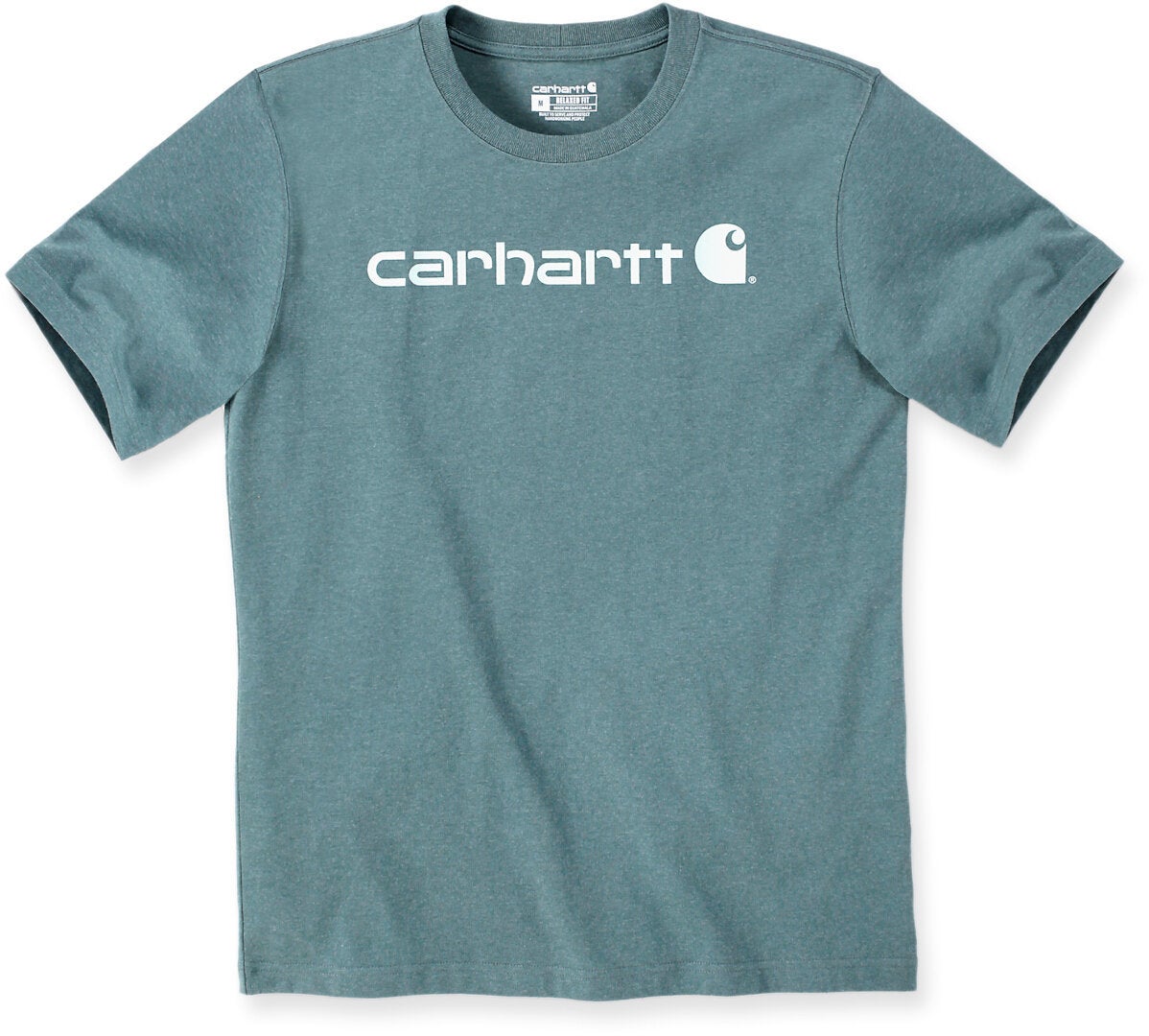 Carhartt EMEA Core Logo Workwear Short Sleeve Triko modrá/zelená L Obrázek 1