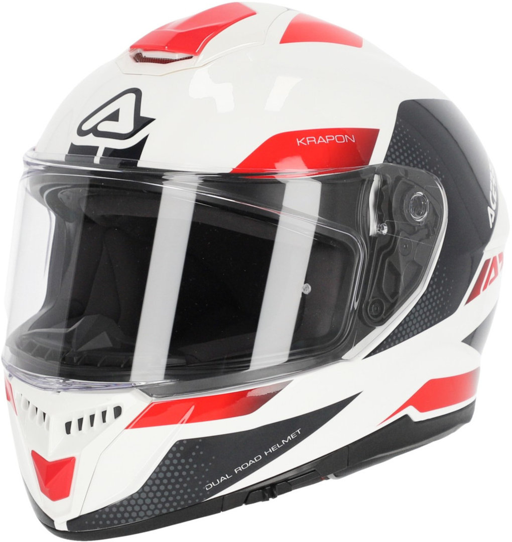 Acerbis Krapon 2024 Casco bianco/rosso S (55/56) Figura 1