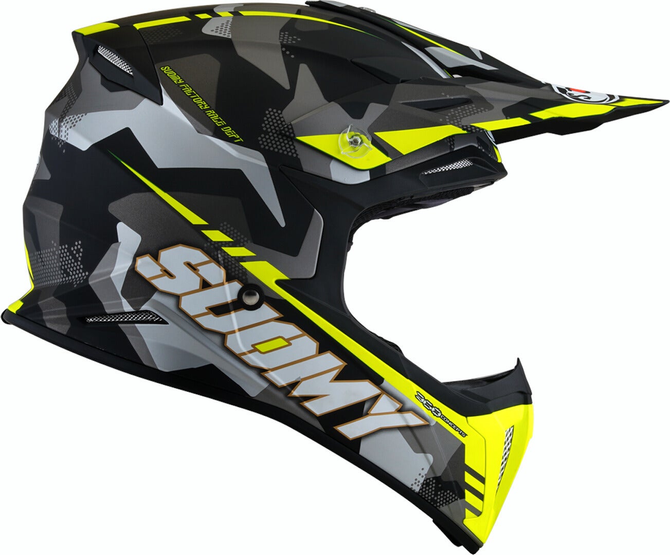 Suomy X-Wing Camouflager Capacete de motocross Amarelo mate S Figura 5