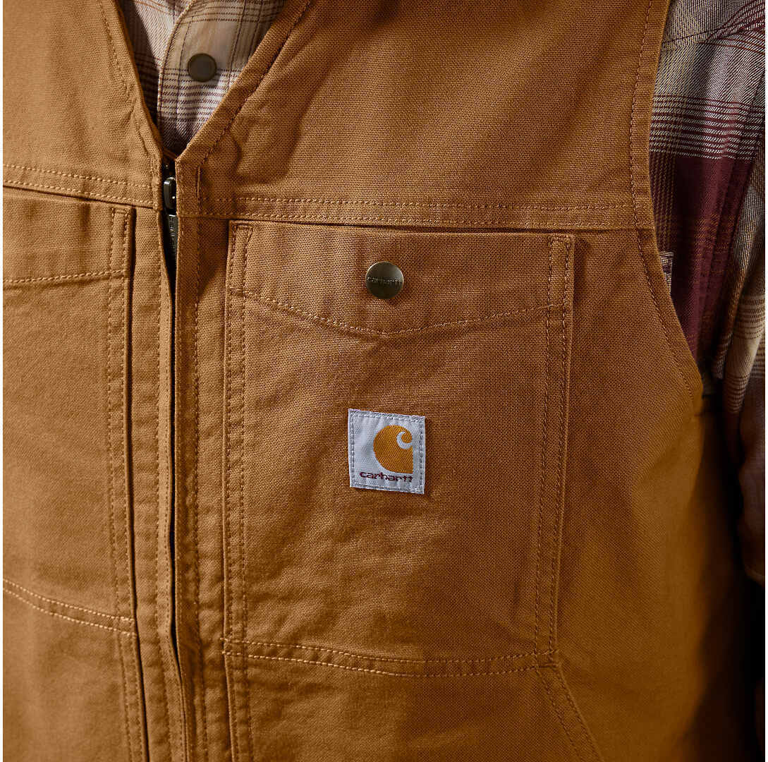 Side view of Carhartt Montana Relaxed Fit Duck Vest