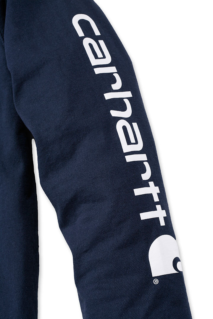 Carhartt Logo Longsleeve mørkeblå M Figur 3