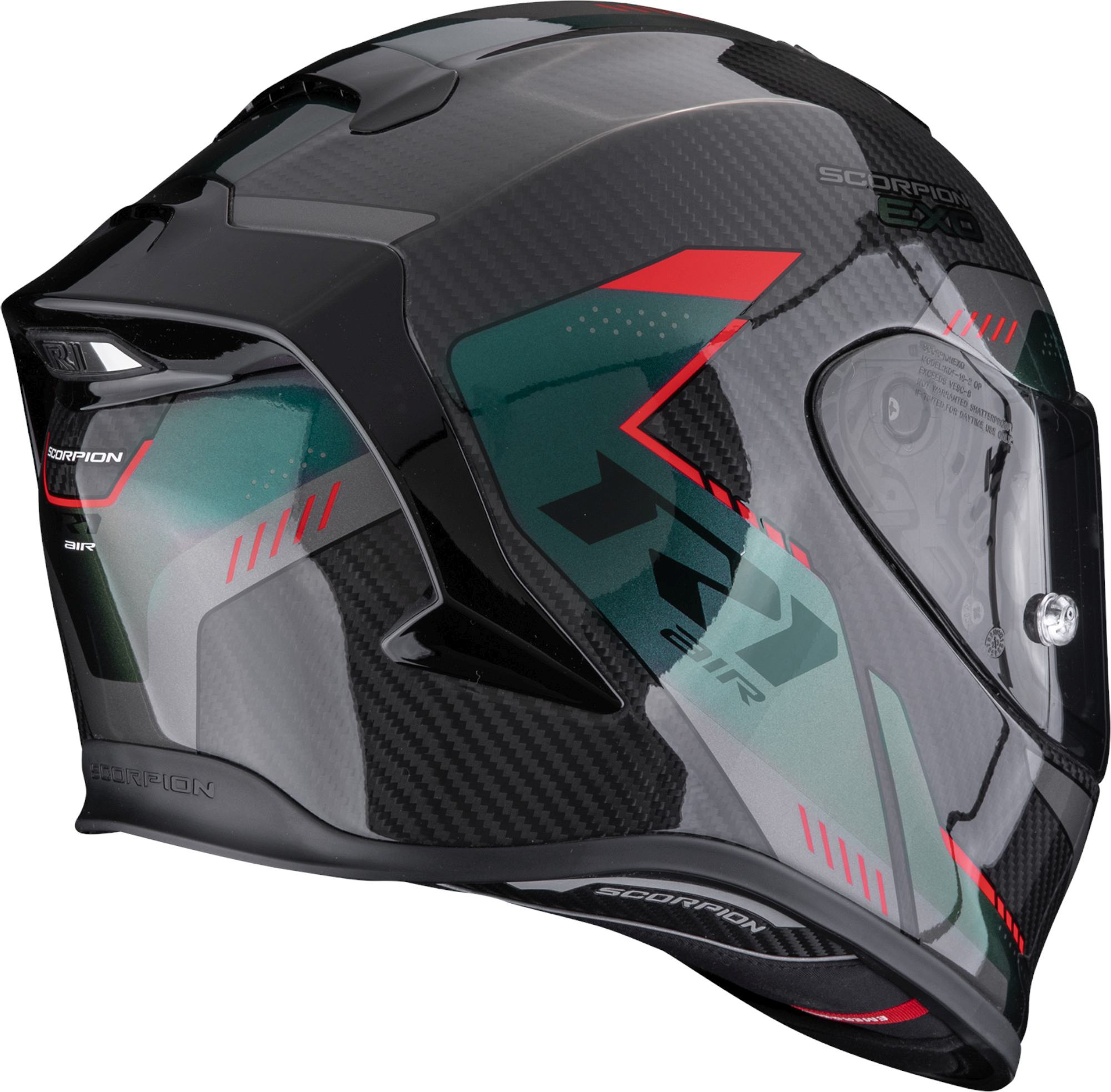 Scorpion EXO-R1 Evo Carbon Air Propel Casque intégral noir/vert M (57/58) Figure 3