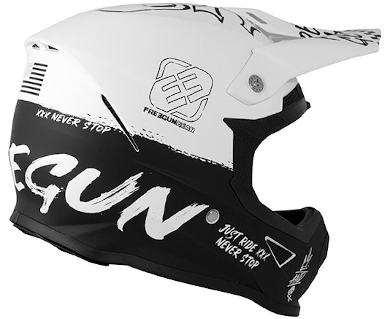 Freegun XP4 Speed Motorcross helm Wit XS (53/54) Figuur 3