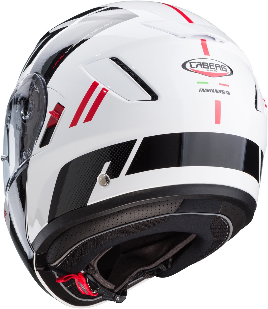 Caberg Levo X Manta Helm wit/grijs/rood M (57/58) Figuur 2