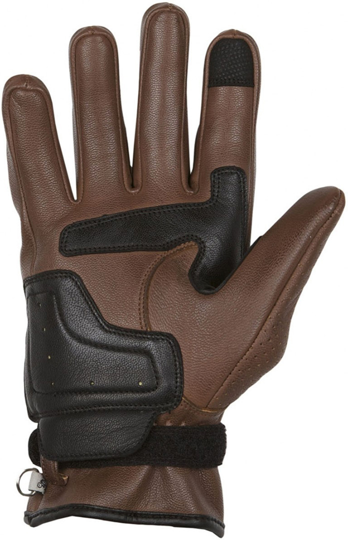 Helstons Strada perforated Motorcycle Gloves light brown/black 9 Figure 2
