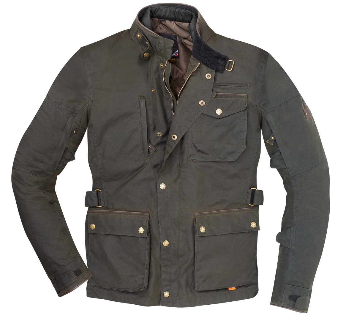 Merlin Monty D3O Wax Explorer Motorcycle Textile Jacket olive M Figure 1
