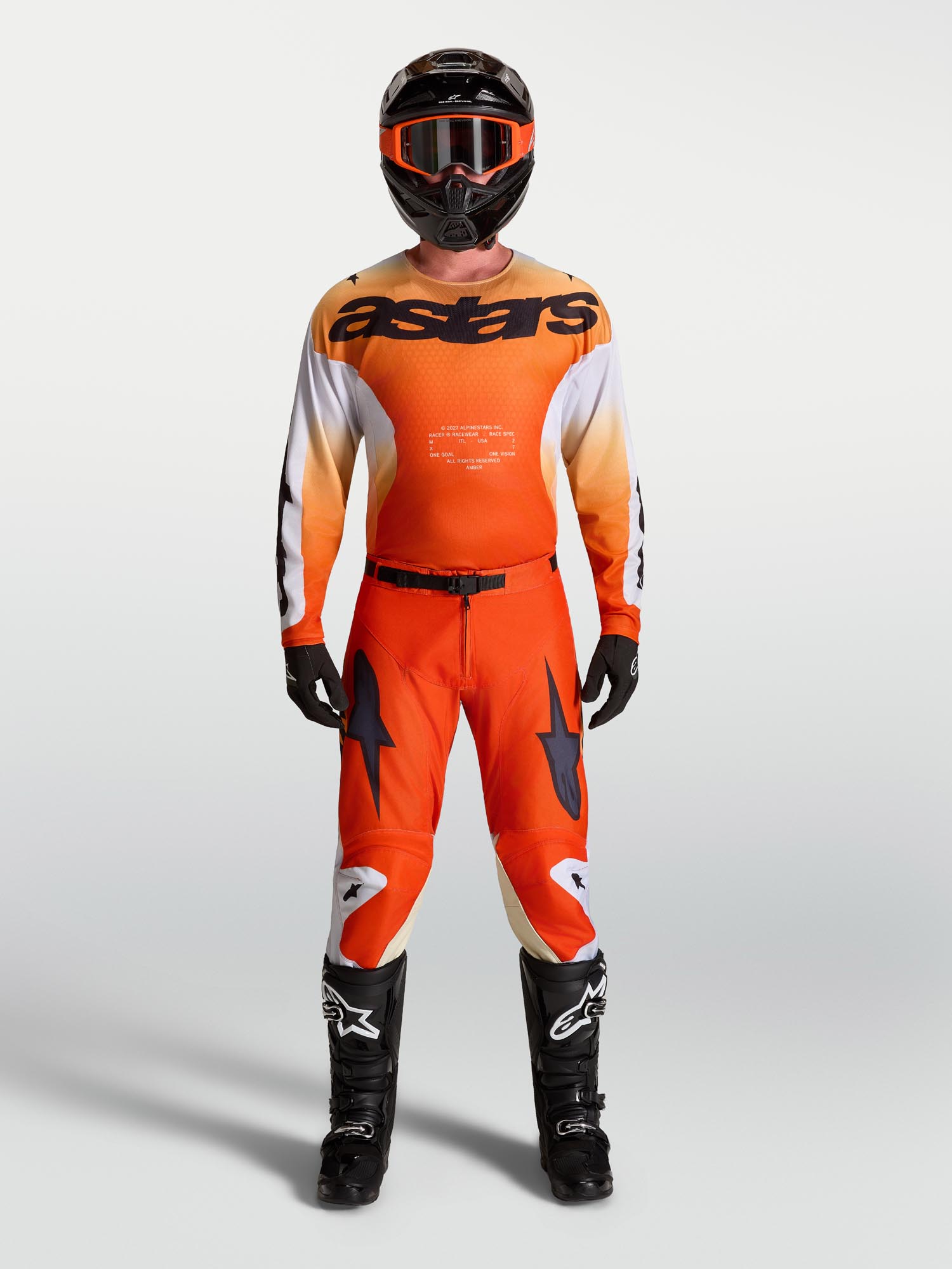 Alpinestars Racer Amber Motocross Hose orange/schwarz 38 Abbildung 6