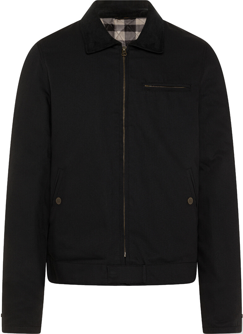 Rokker Canvas Motorfiets textiel jas Zwart 4XL Figuur 1