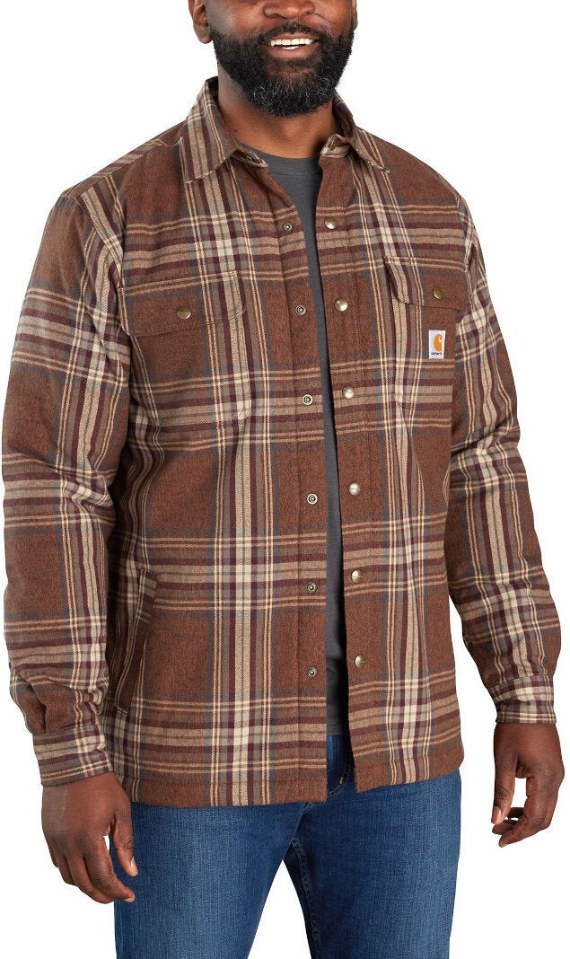 Carhartt Flannel Sherpa Lined Camicia marrone L Figura 2
