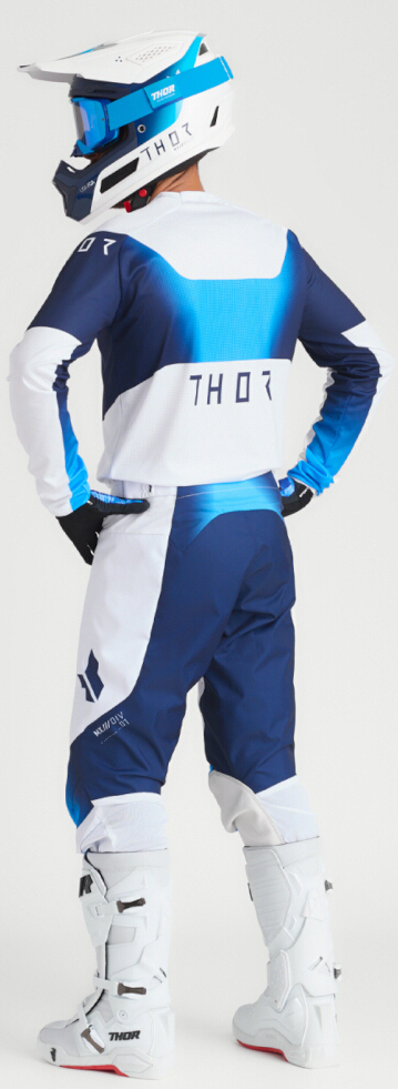 Thor Launchmode Storm Motocross Pants white/blue 32 Figure 8