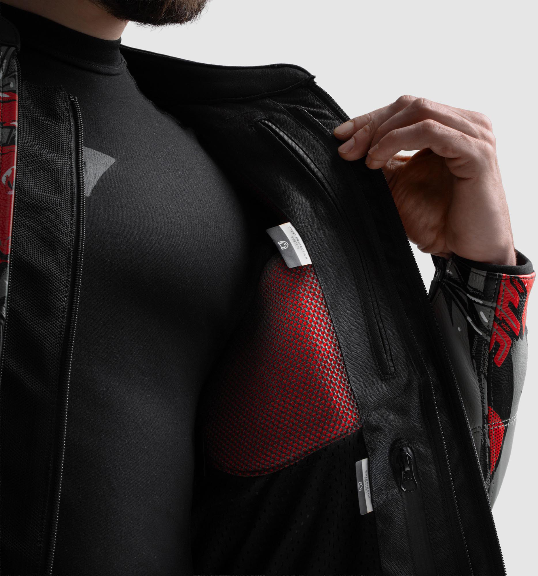 Side view of Rebelhorn Vandal 2 Cruze Motorcycle Leather Jacket