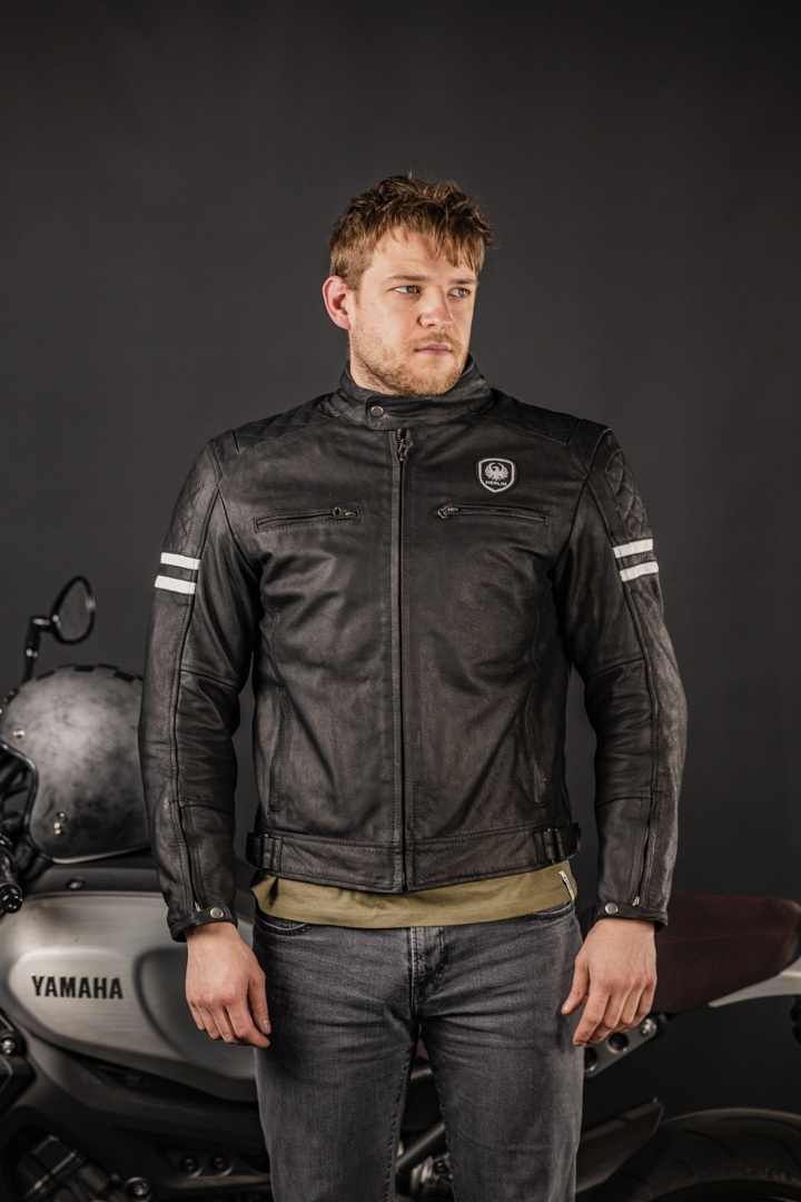 Merlin Hixon Heritage Motorcycle Leather Jacket black L Figure 11