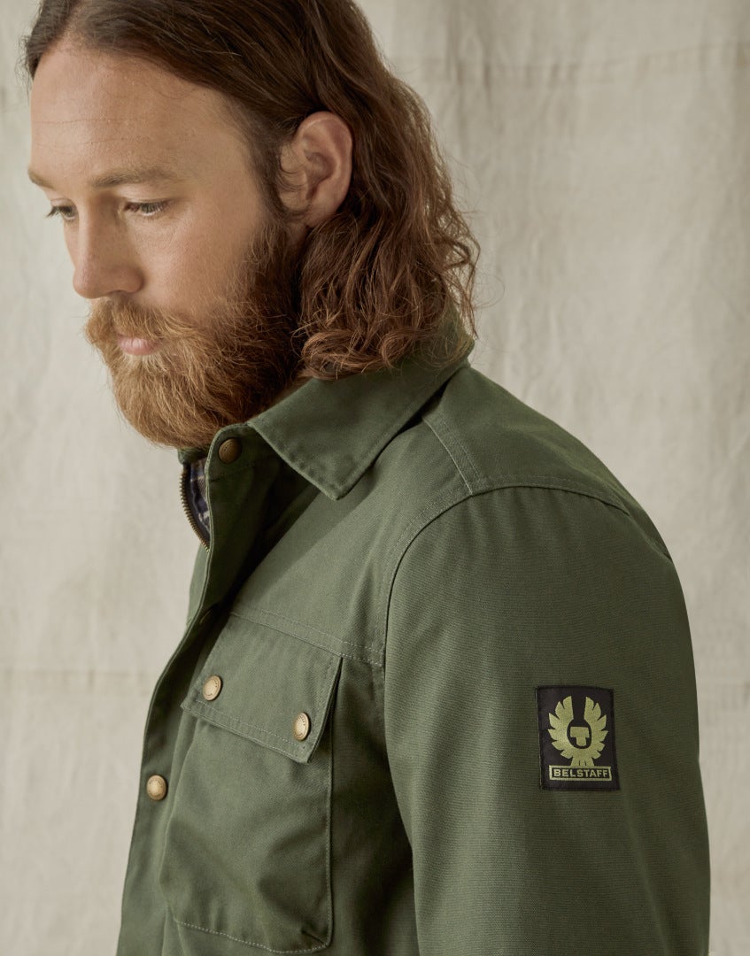 Belstaff Mansion Camicia motocicli Verde S Figura 3