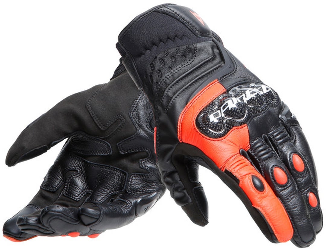 Dainese Carbon 4 Short Motorradhandschuhe schwarz/rot XL Abbildung 1