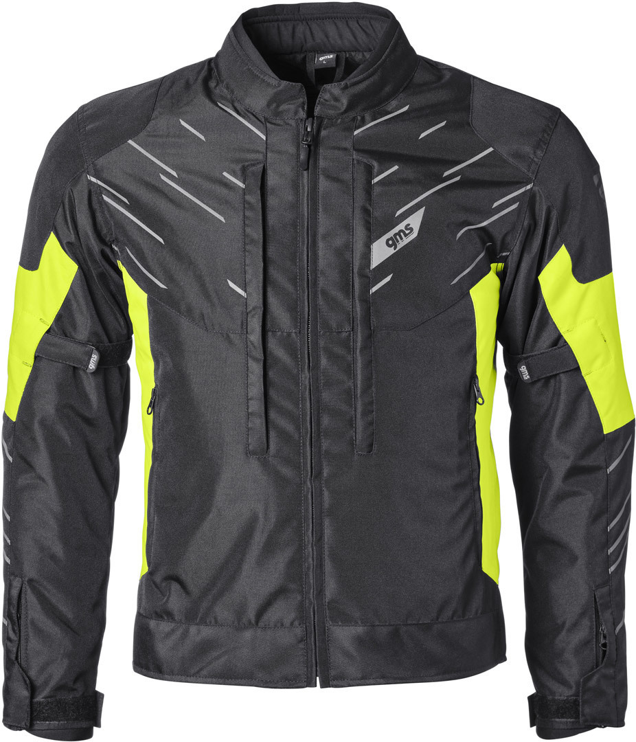 GMS Kasai waterproof Motorcycle Textile Jacket black/yellow L Figure 1