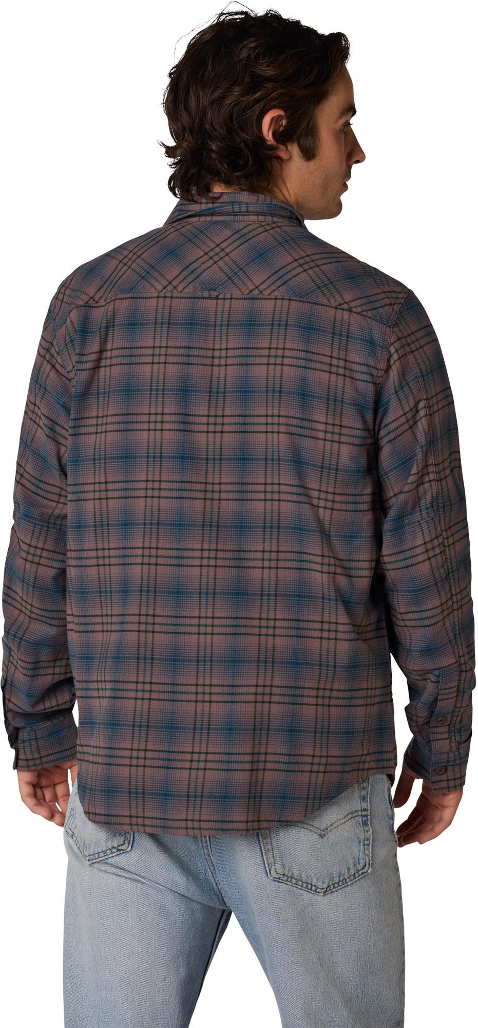 FOX Survivalist Camicia di flanella elastica blu/marrone M Figura 4