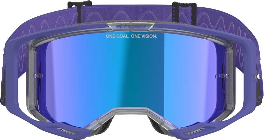 Alpinestars Vision 8 Corp Mirror Stripes Ochelari de motocross mov Figura 3