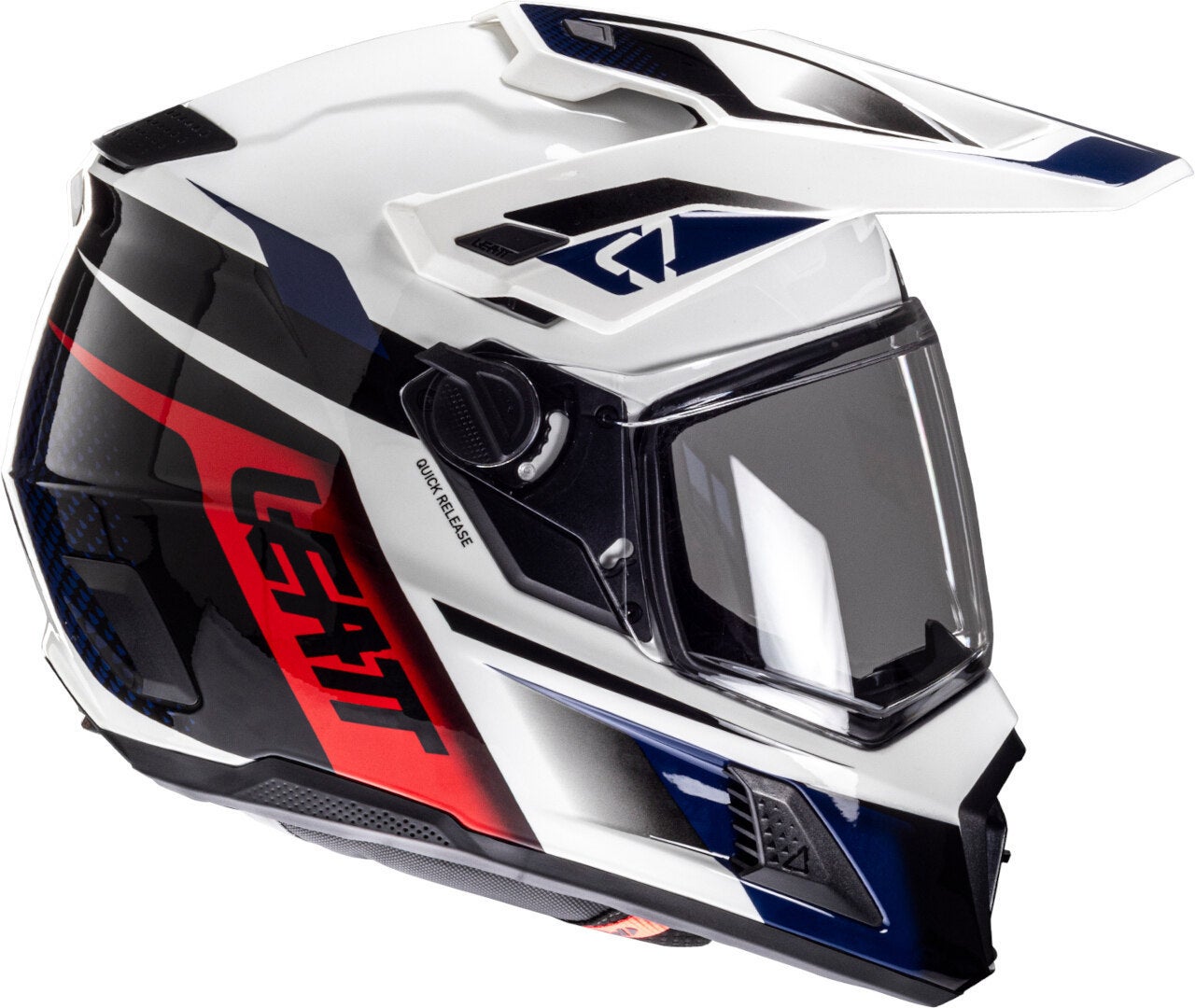 Side view of Leatt ADV 8.5 Helmet with Goggles
