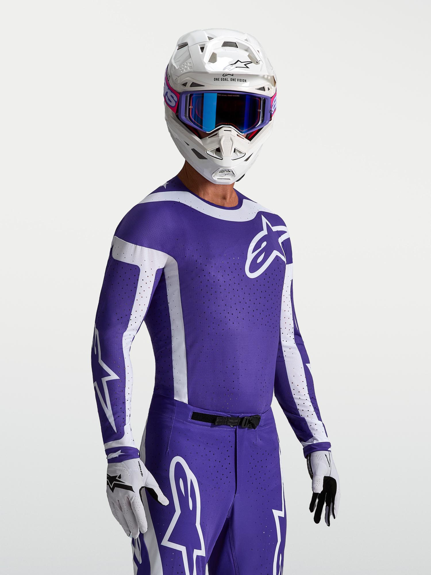 Alpinestars Supertech Vesta Motocross-trui blauw/wit M Figuur 4