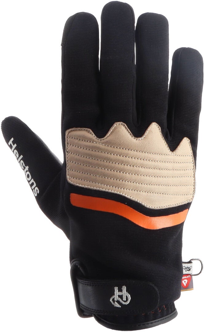 Helstons Jazz vandtætte motorcykelhandsker sort/beige/orange 9 Figur 1