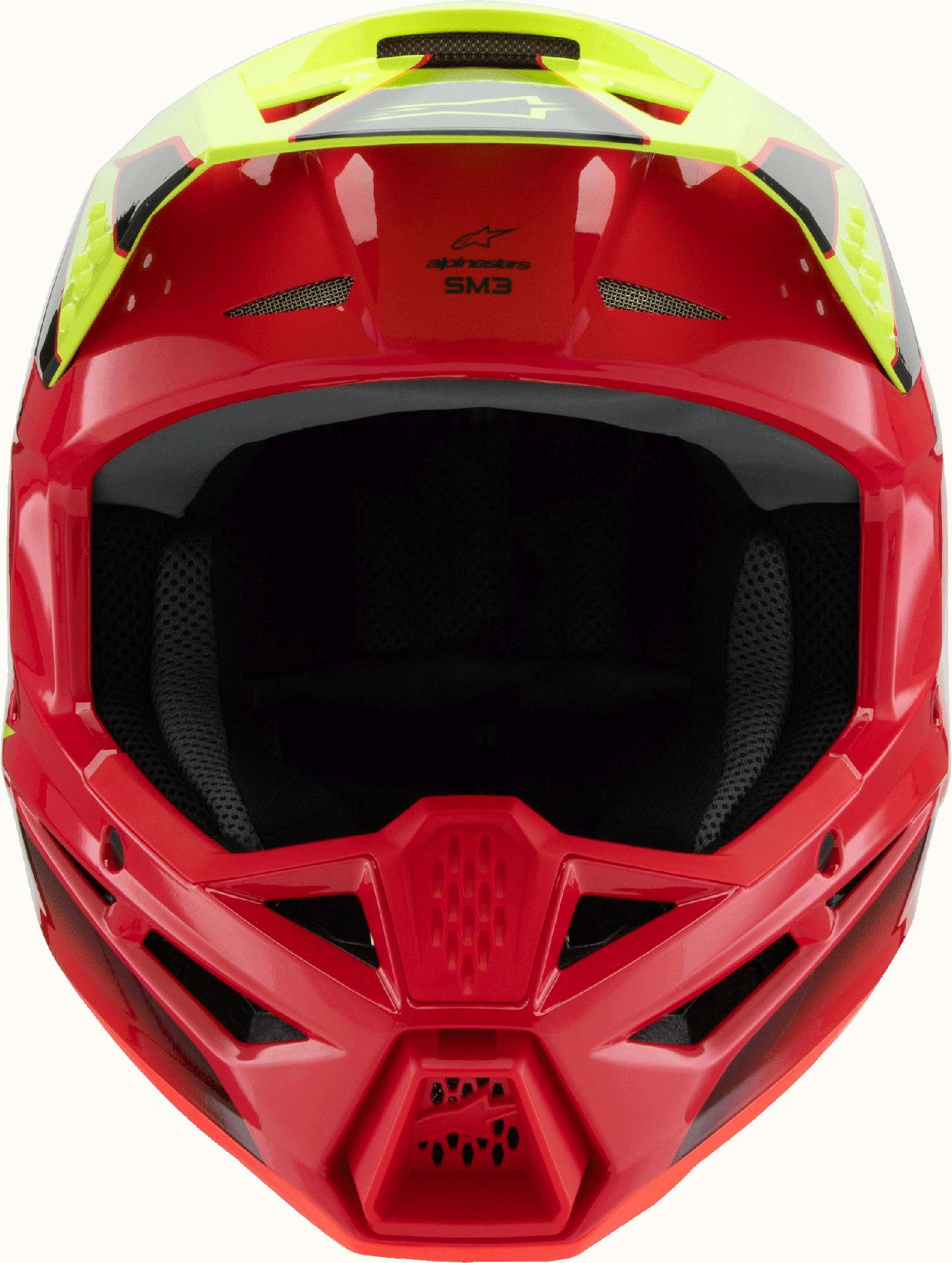 Alpinestars SM3 Fray Cască de motocross pentru tineret Roșu/Galben Y/S (48/49) Figura 2