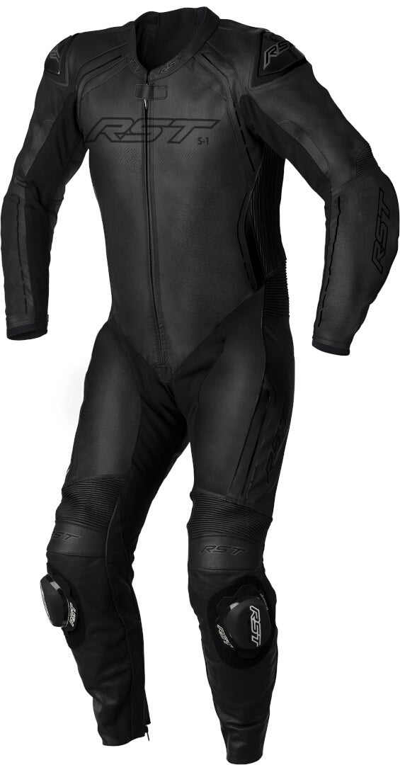 RST S1 1-Piece Motorcycle Leather Suit black/black L Figure 1