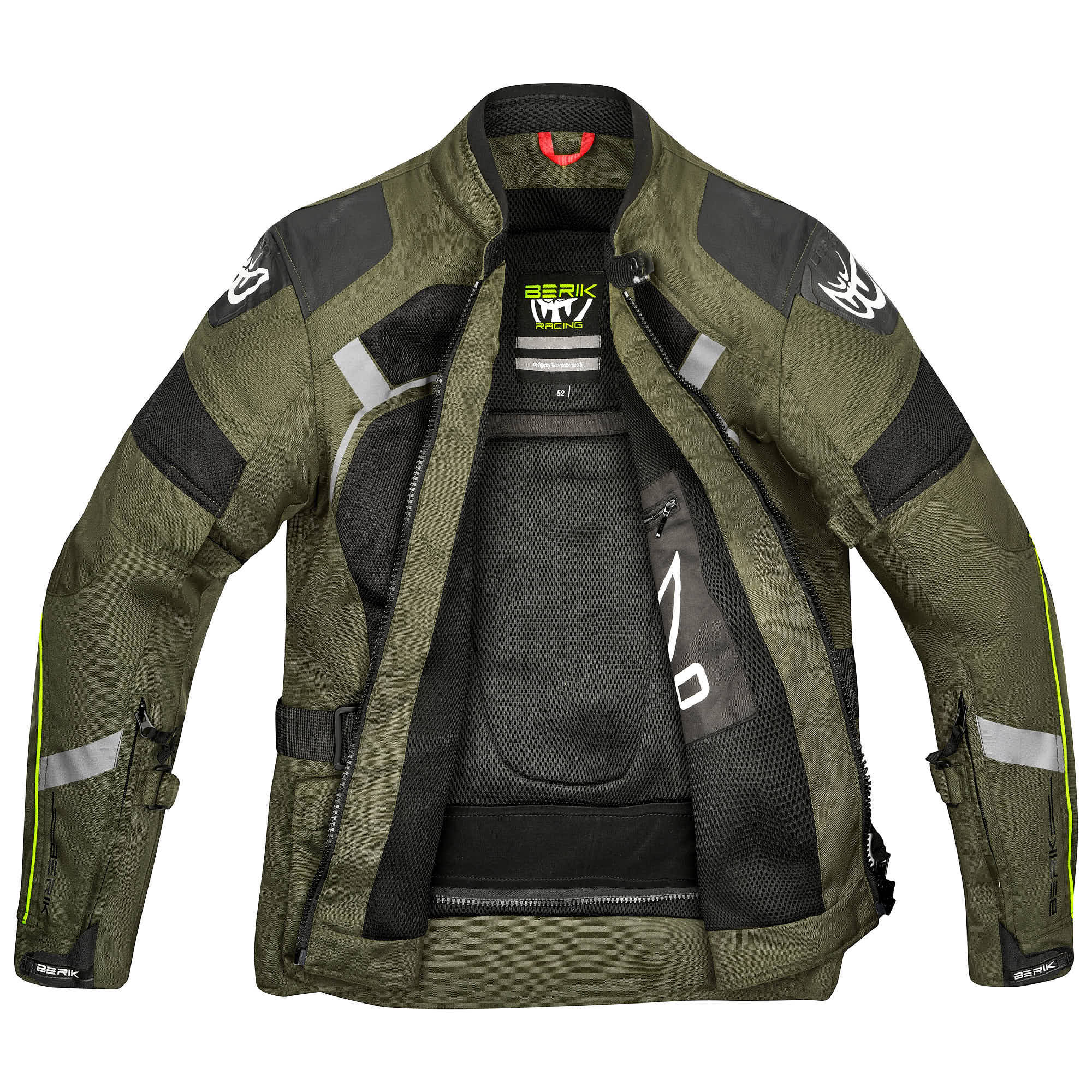 Side view of Berik Absolute Terra Motorcycle Textile Jacket