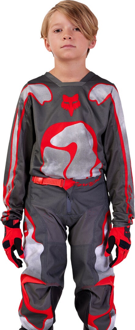 FOX 180 Atlas Jugend Motocross Hose grau/rot 26 Abbildung 1