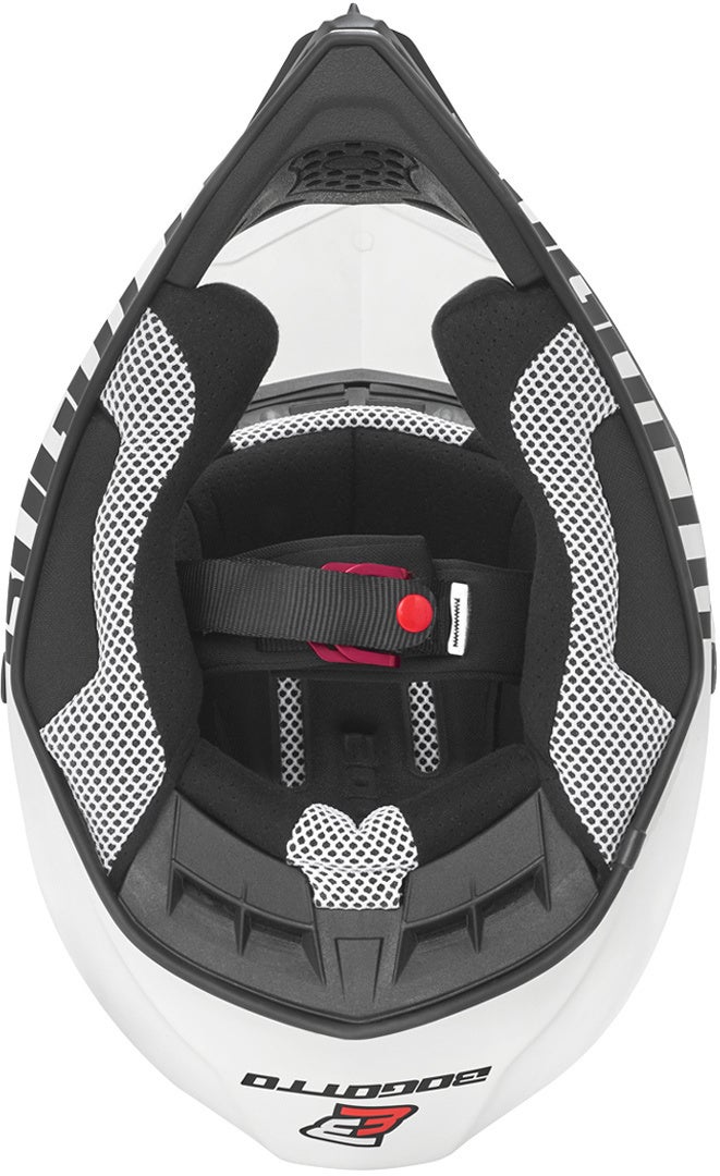 Bogotto V328 Glasfiber Motocross Hjelm hvid S Figur 6