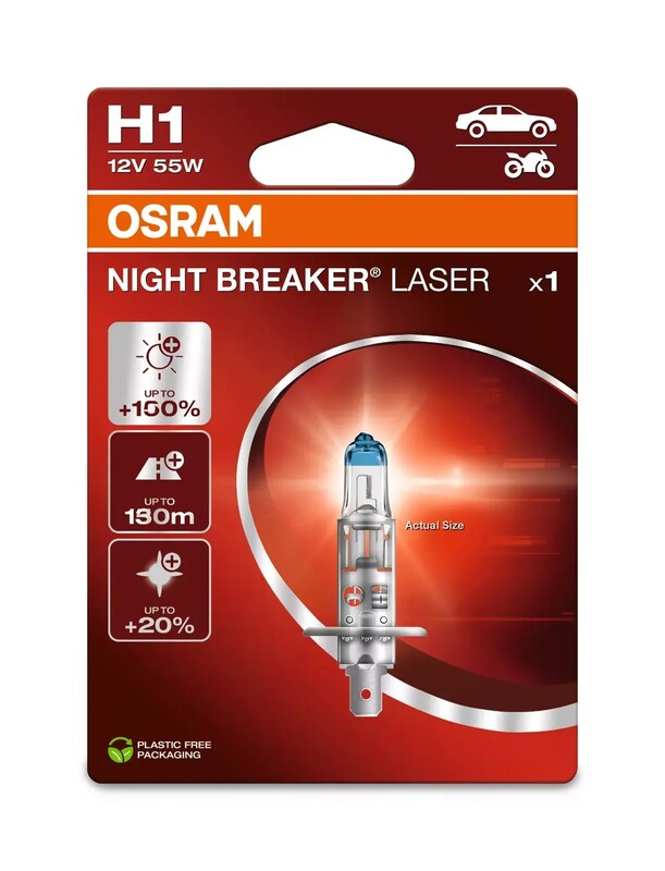 OSRAM Bec laser cu întrerupător de noapte H1 12V/55W - X1 Figura 2