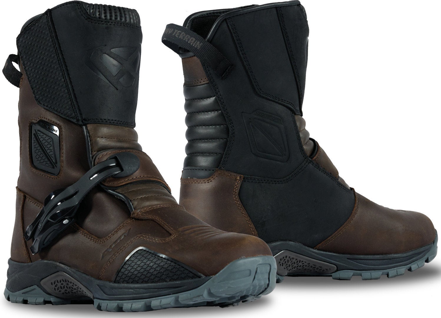 Ixon Klay Bottes de moto imperméables noir/marron 41 Figure 1